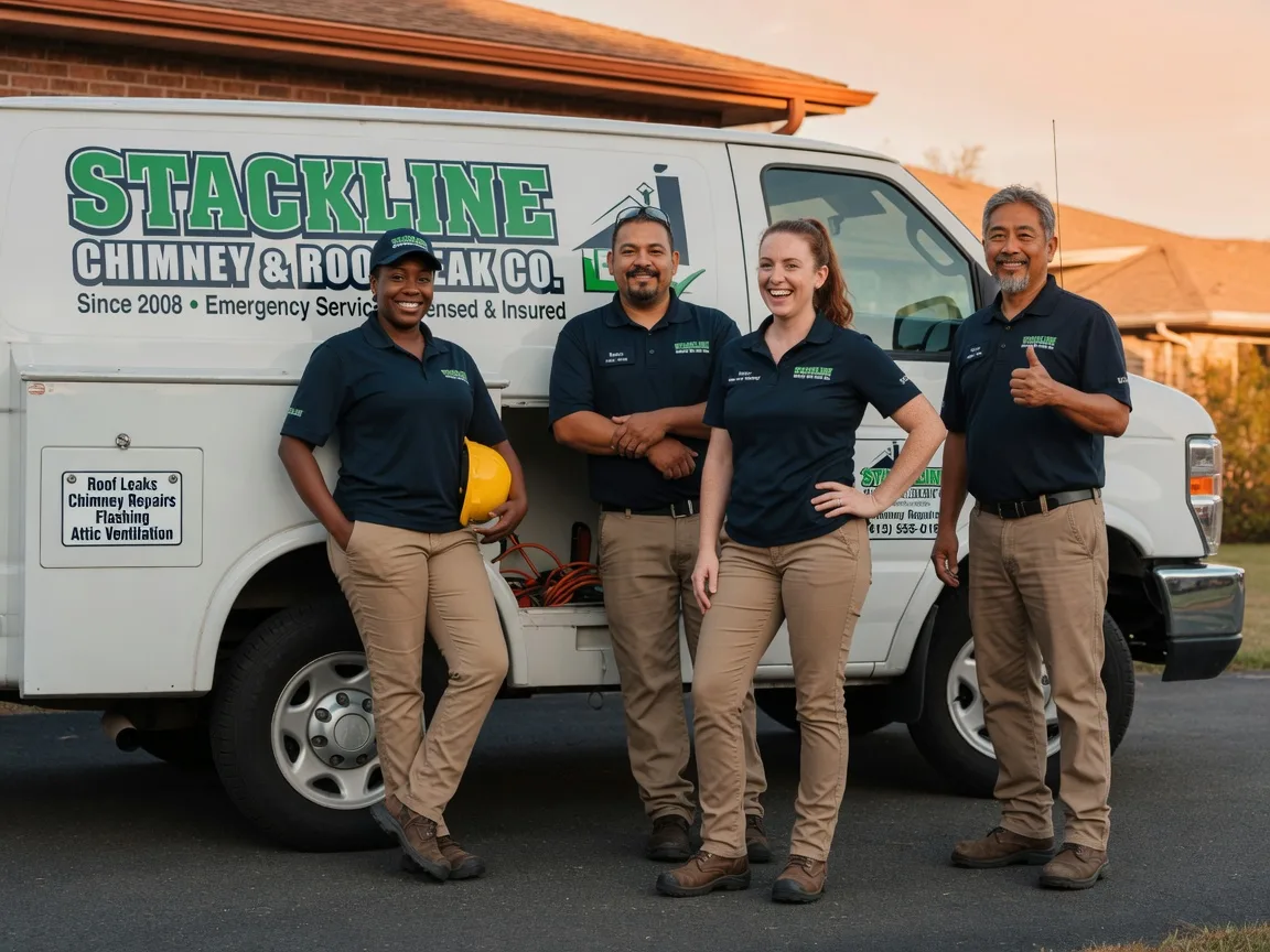 Chimney flashing repair company in Woodleaf, NC